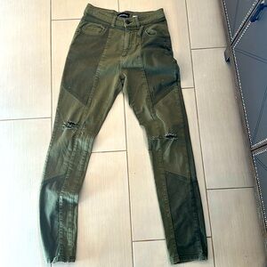 Retrofete army green jeans sz 27